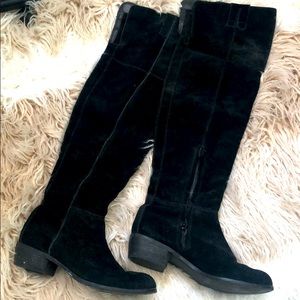Knee high suede boots Sam Edelman